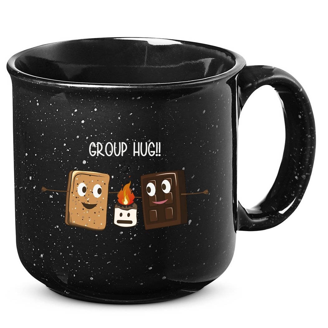 Group Hug Funny Smores Camping Roasting Outdoor 15oz Campfire Ceramic Mug