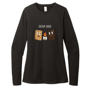 Group Hug Funny Smores Camping Roasting Outdoor Womens CVC Long Sleeve Shirt