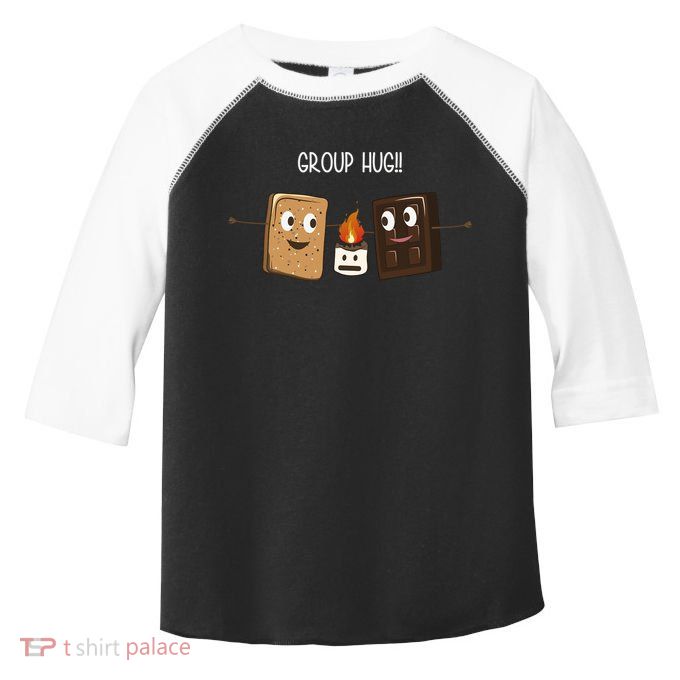 Group Hug Funny Smores Camping Roasting Outdoor Toddler Fine Jersey T-Shirt