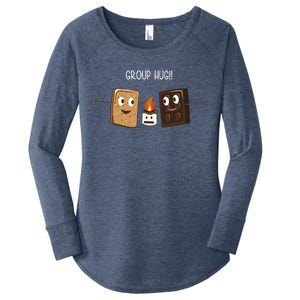 Group Hug Funny Smores Camping Roasting Outdoor Women's Perfect Tri Tunic Long Sleeve Shirt