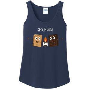 Group Hug Funny Smores Camping Roasting Outdoor Ladies Essential Tank