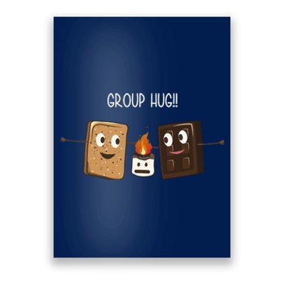 Group Hug Funny Smores Camping Roasting Outdoor Poster