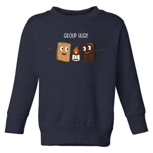 Group Hug Funny Smores Camping Roasting Outdoor Toddler Sweatshirt