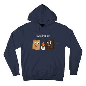 Group Hug Funny Smores Camping Roasting Outdoor Tall Hoodie