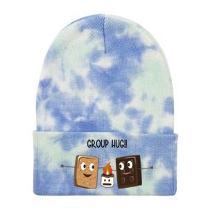 Group Hug Funny Smores Camping Roasting Outdoor Tie Dye 12in Knit Beanie