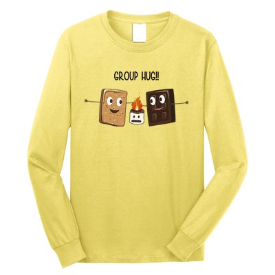 Group Hug Funny Smores Camping Roasting Outdoor Long Sleeve Shirt