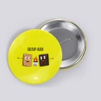 Group Hug Funny Smores Camping Roasting Outdoor Button