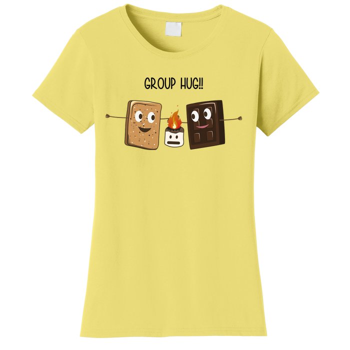 Group Hug Funny Smores Camping Roasting Outdoor Women's T-Shirt