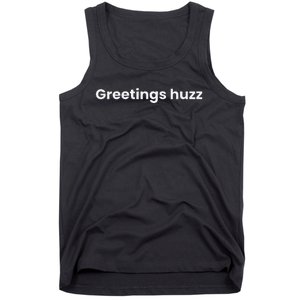 Greetings Huzz Funny Gen Z Gen Alpha Slang Meme Gift Tank Top