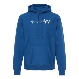 Gamer Heartbeat Funny Video Game Lover Gift Amazing Meaningful Gift Premium Hoodie