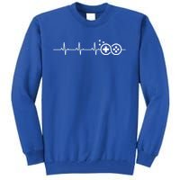 Gamer Heartbeat Funny Video Game Lover Gift Amazing Meaningful Gift Tall Sweatshirt