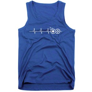 Gamer Heartbeat Funny Video Game Lover Gift Amazing Meaningful Gift Tank Top