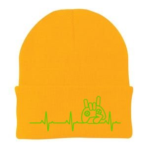 Gamer Heartbeat Funny Video Game Lover Gift Amazing Gift Knit Cap Winter Beanie