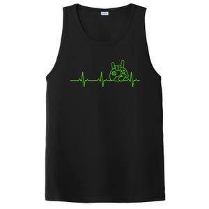 Gamer Heartbeat Funny Video Game Lover Gift Amazing Gift PosiCharge Competitor Tank