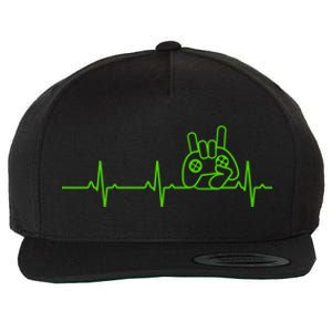 Gamer Heartbeat Funny Video Game Lover Gift Amazing Gift Wool Snapback Cap