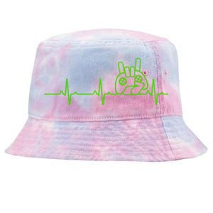 Gamer Heartbeat Funny Video Game Lover Gift Amazing Gift Tie-Dyed Bucket Hat