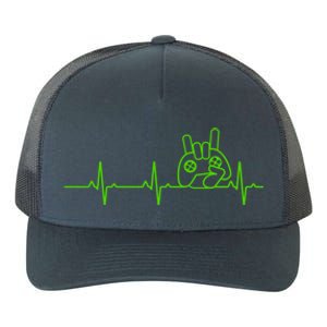 Gamer Heartbeat Funny Video Game Lover Gift Amazing Gift Yupoong Adult 5-Panel Trucker Hat