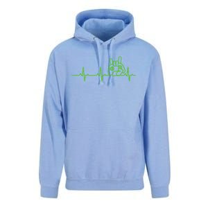 Gamer Heartbeat Funny Video Game Lover Gift Amazing Gift Unisex Surf Hoodie