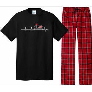 Gamer Heartbeat Funny Video Game Lover Gift Amazing Gift Pajama Set