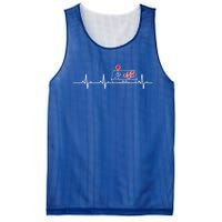 Gamer Heartbeat Funny Video Game Lover Gift Amazing Gift Mesh Reversible Basketball Jersey Tank