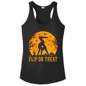 Gymnastics Halloween Flip or Treat Halloween Gymnastics Ladies PosiCharge Competitor Racerback Tank