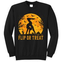 Gymnastics Halloween Flip or Treat Halloween Gymnastics Sweatshirt