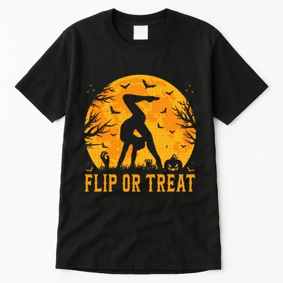 Gymnastics Halloween Flip or Treat Halloween Gymnastics Tall T-Shirt