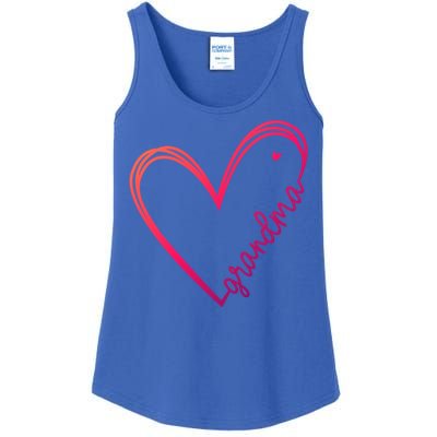 Grandma Heart For Christmas MotherS Day Birthdays Great Gift Ladies Essential Tank