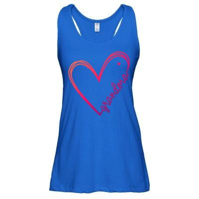 Grandma Heart For Christmas MotherS Day Birthdays Great Gift Ladies Essential Flowy Tank