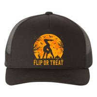 Gymnastics Halloween Flip Or Treat Halloween Gymnastics Yupoong Adult 5-Panel Trucker Hat