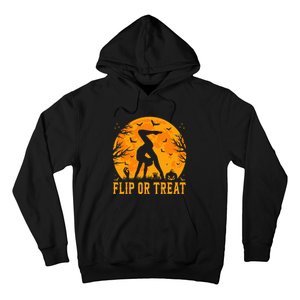 Gymnastics Halloween Flip Or Treat Halloween Gymnastics Hoodie