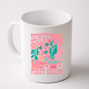 Groovy Howdy First Grade Cowboy Teacher Coffee Mug