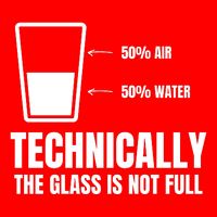 Glass Half Full Funny Technically Not Empty Sarcastic Sweatshirt