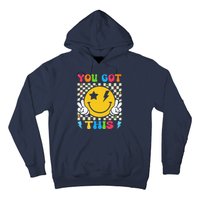 Groovy Hippie Face You Got This Motivational Testing Day Hoodie