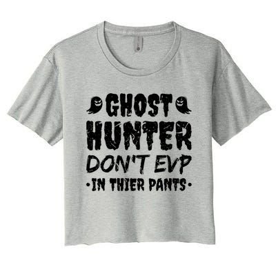 Ghost Hunter Funny Paranormal Researcher Cute Gift Women's Crop Top Tee