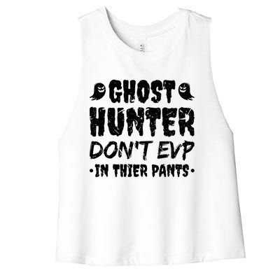 Ghost Hunter Funny Paranormal Researcher Cute Gift Women's Racerback Cropped Tank