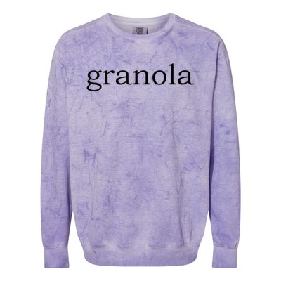 Granola Health Fitness Love Peace Colorblast Crewneck Sweatshirt