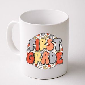 Groovy Happy First Day Of School Back To School Teacher Kids Coffee Mug