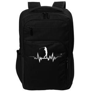 Golf Heartbeat Funny Design For Golfers Gift Impact Tech Backpack