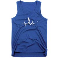 Golf Heartbeat Funny Design For Golfers Gift Tank Top