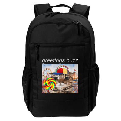 Greetings Huzz Funny Gen Z Gen Alpha Silly Cat Lollipop Meme Backpack