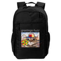 Greetings Huzz Funny Gen Z Gen Alpha Silly Cat Lollipop Meme Backpack