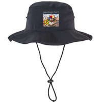 Greetings Huzz Funny Gen Z Gen Alpha Silly Cat Lollipop Meme Bucket Hat