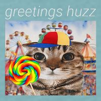 Greetings Huzz Funny Gen Z Gen Alpha Silly Cat Lollipop Meme Sueded Cloud Jersey T-Shirt