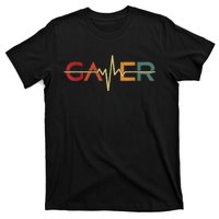 Gamer Heartbeat Funny Video Games Lover Gift T-Shirt