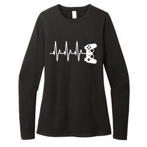 Gamer Heartbeat For Gaming Gift Womens CVC Long Sleeve Shirt