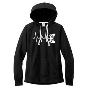 Gamer Heartbeat For Gaming Gift Women's Fleece Hoodie