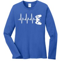 Gamer Heartbeat For Gaming Gift Ladies Long Sleeve Shirt