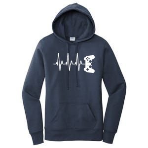 Gamer Heartbeat For Gaming Gift Women's Pullover Hoodie