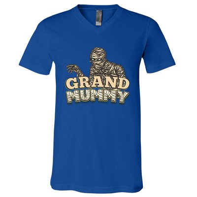 Grandmas Halloween Funny Grand Mummy Great Gift V-Neck T-Shirt